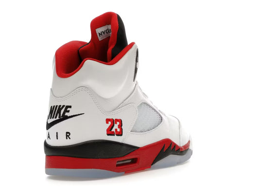 Jordan 5 Retro Fire Red Black Tongue (2025)