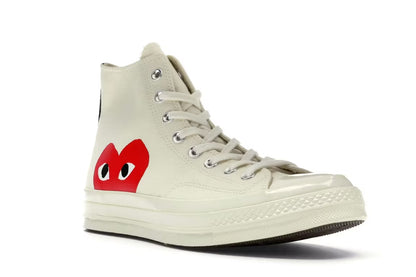 Converse Chuck Taylor All Star 70 Hi Comme des Garcons PLAY Blanco