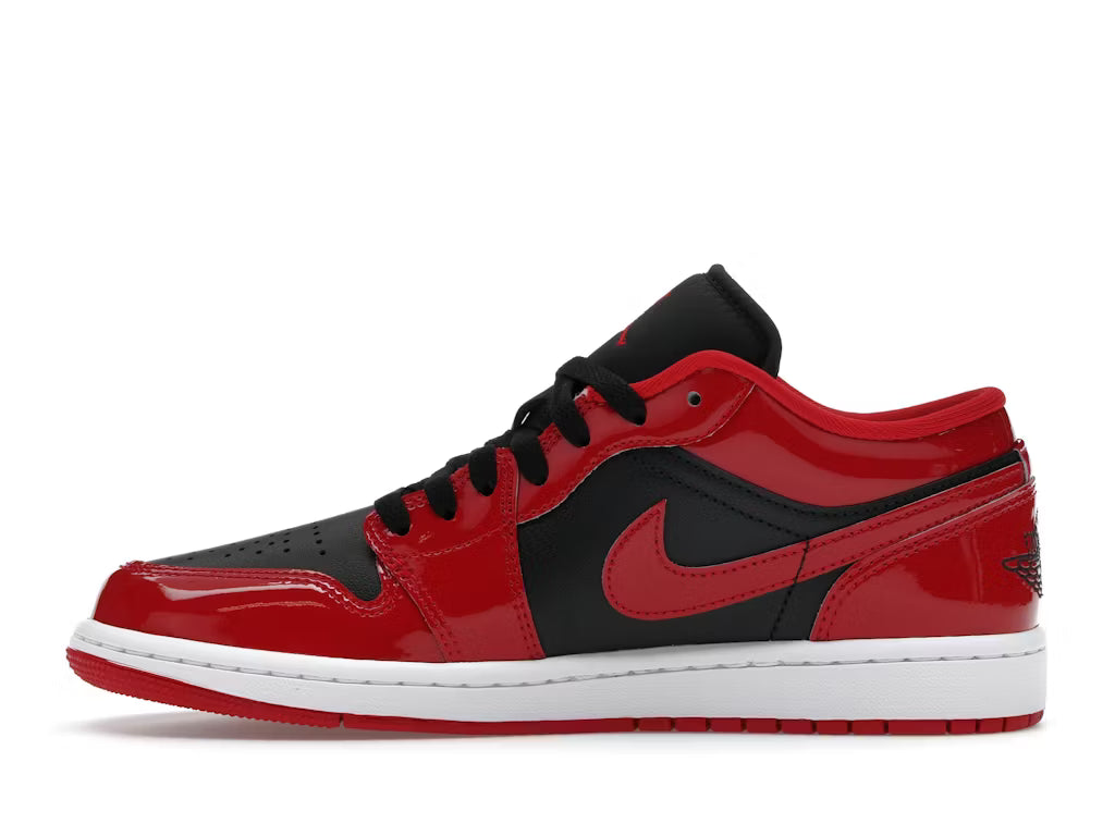 Jordan 1 Low SE Patent Varsity Red Black