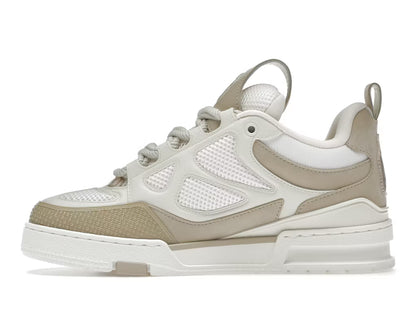 Louis Vuitton LV Skate Sneaker en beige y blanco