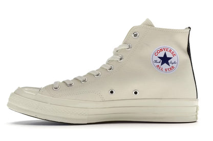 Converse Chuck Taylor All Star 70 Hi Comme des Garcons PLAY Blanco