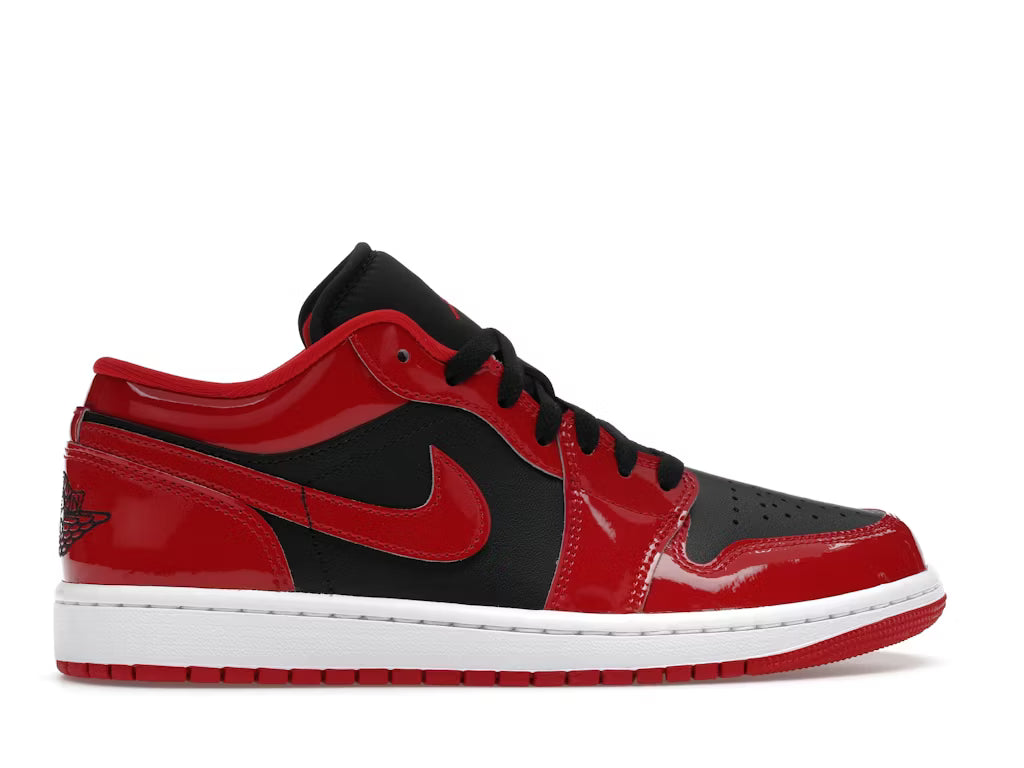Jordan 1 Low SE Patent Varsity Red Black