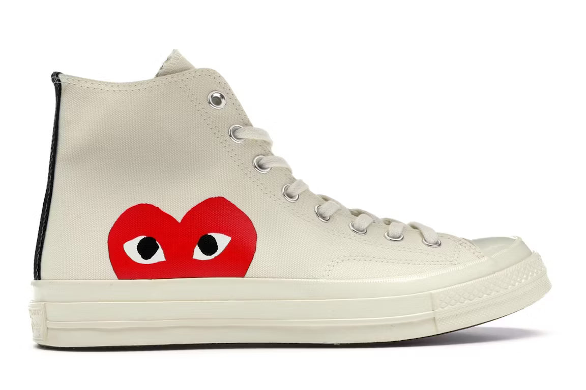 Converse Chuck Taylor All Star 70 Hi Comme des Garcons PLAY Blanco