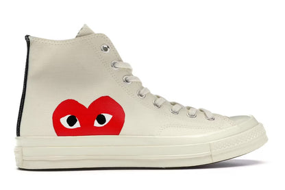 Converse Chuck Taylor All Star 70 Hi Comme des Garcons PLAY Blanco